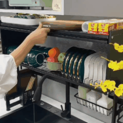 Organizador y Escurridor de platos inoxidable